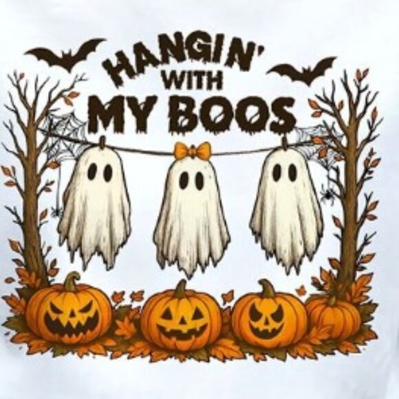 Hanging with My Boos Ghost T-Shirt - Picture 2 of 3